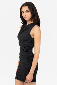 Mika Mesh Ruched Mini Dress