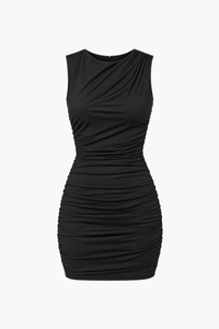 Mika Mesh Ruched Mini Dress