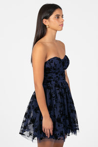 Alina Tulle Mini Dress - honey