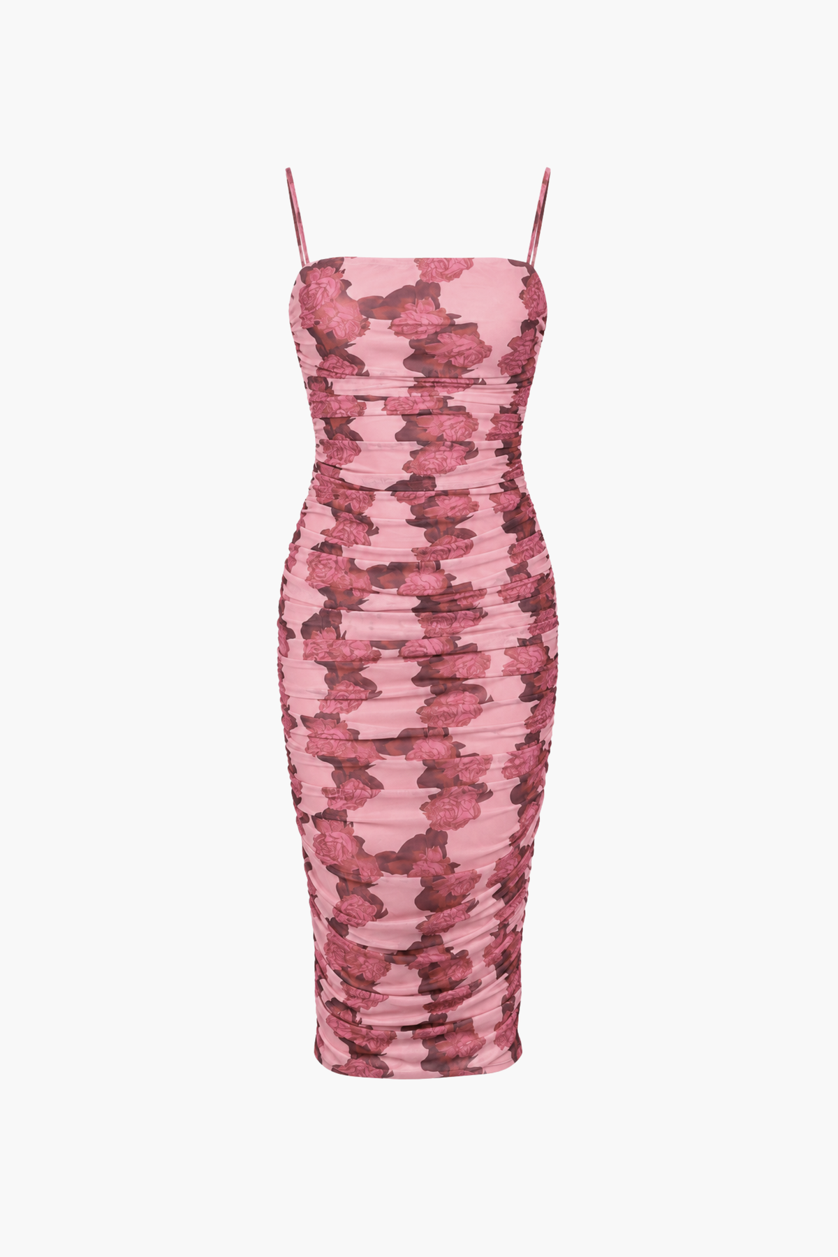 Marceline Floral Mesh Midi Dress