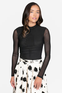 Leona Mesh Sheer Bodysuit