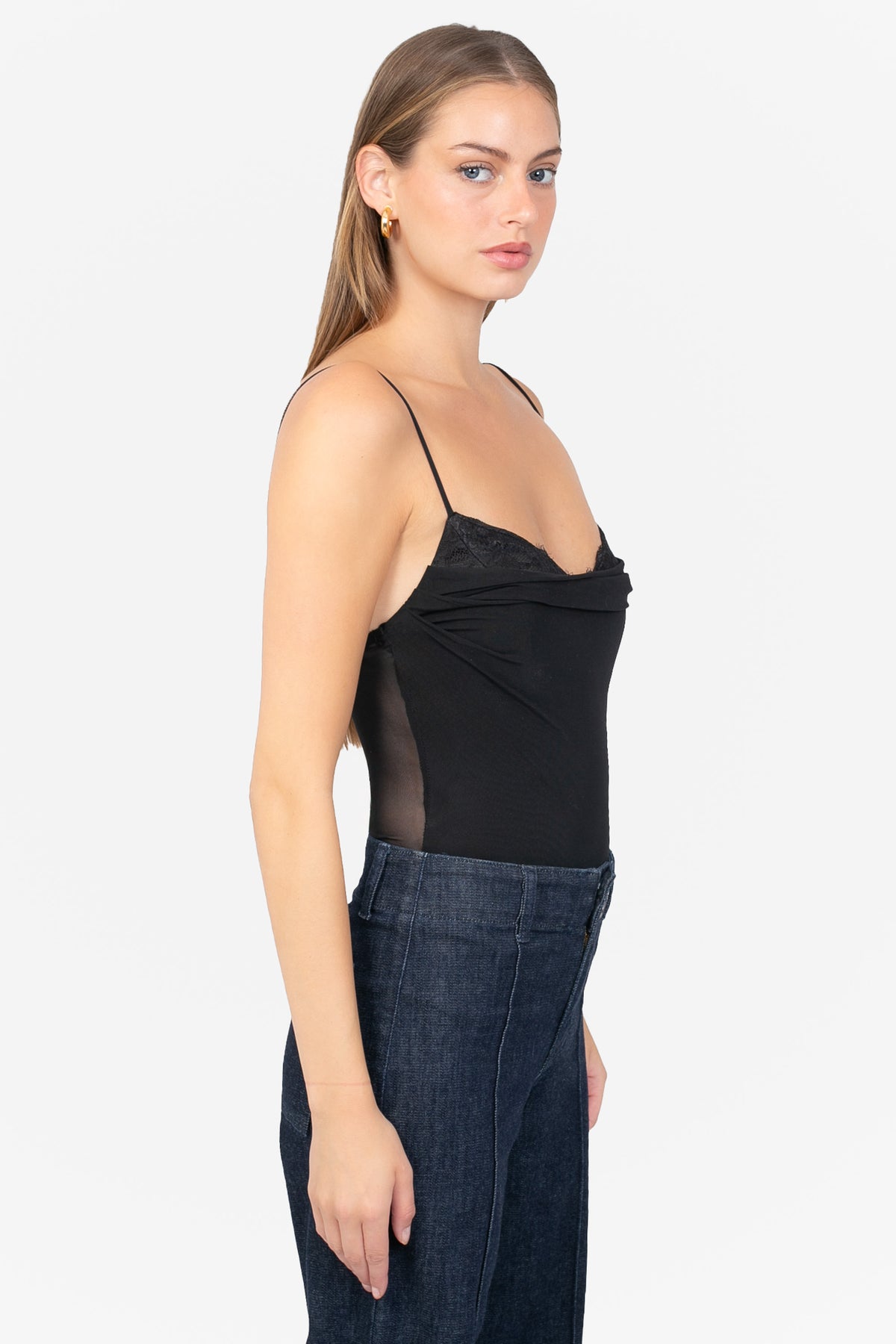 Stella Mesh Lace Underlay Bodysuit