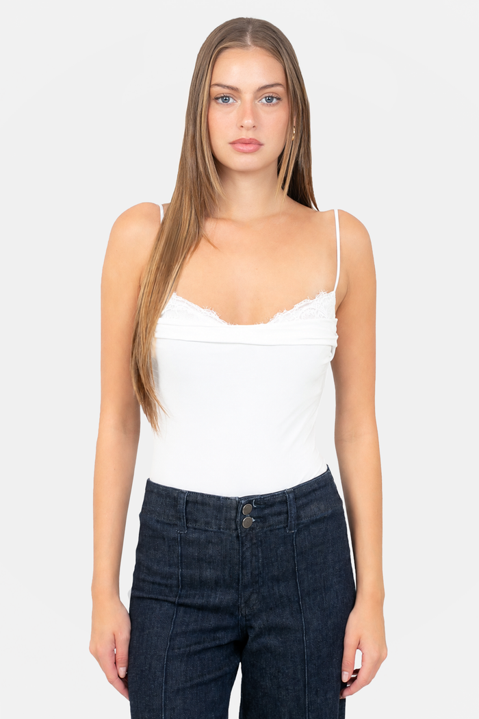 Stella Mesh Lace Underlay Bodysuit