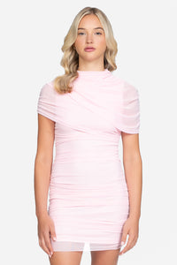 Anya Chiffon Draped Mini Dress