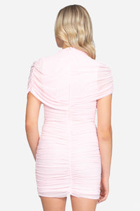 Anya Chiffon Draped Mini Dress