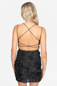 Paulita Textured Bodycon Mini Dress