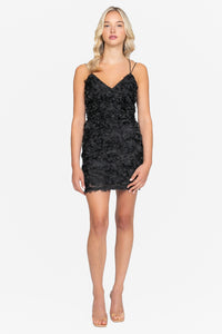 Paulita Textured Bodycon Mini Dress