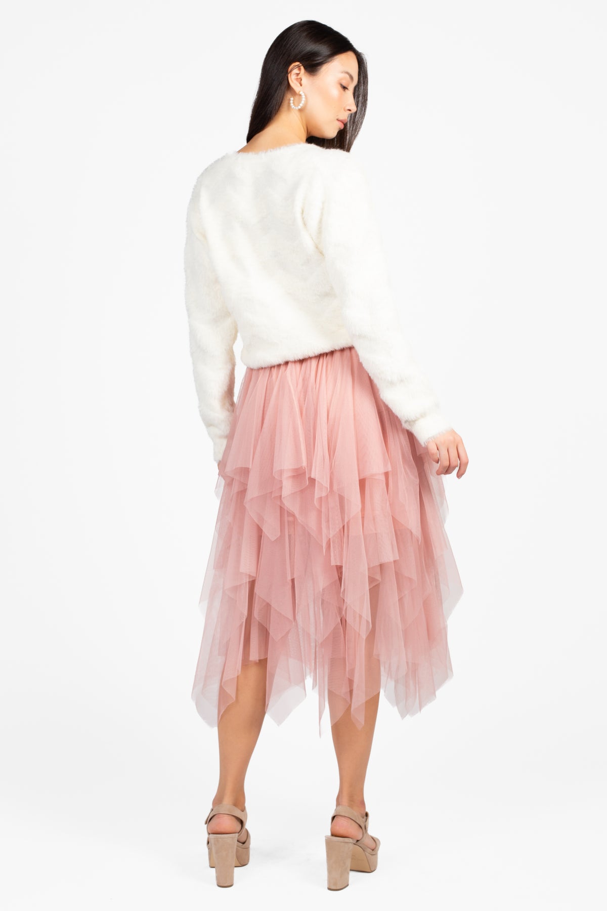 Violetta Multi Layer Tulle Midi Skirt