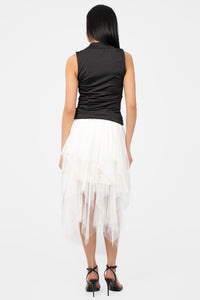 Violetta Multi Layer Tulle Midi Skirt - honey