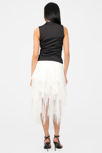 Violetta Multi Layer Tulle Midi Skirt - honey