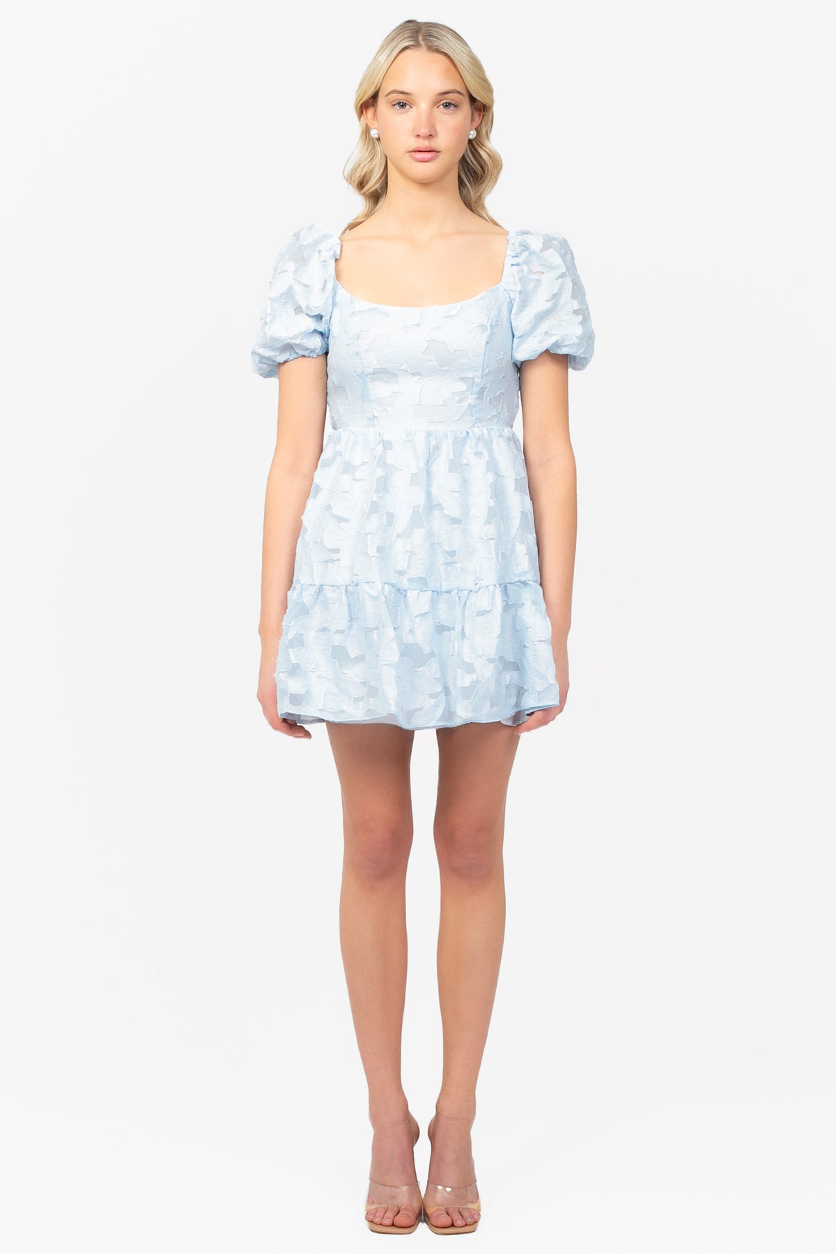 Raelyn Tie Back Textured Mini Dress