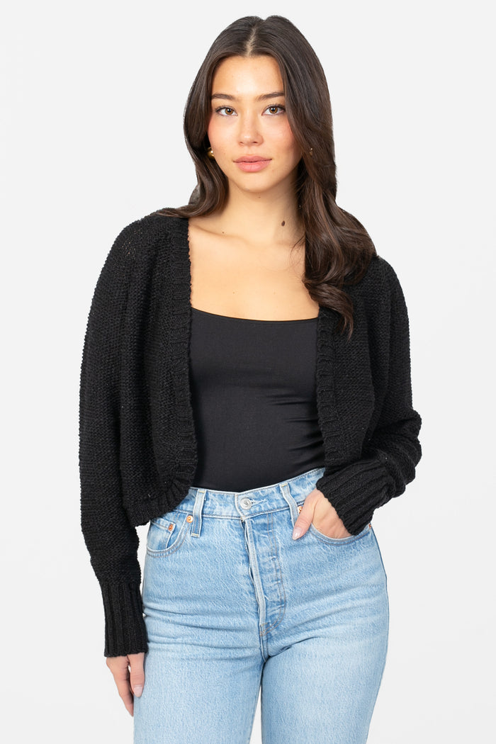 John + Jenn® Wolf Shrug Cardigan - honey