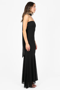 Sloane Scarf Maxi Dress - honey