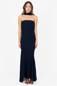 Sloane Scarf Maxi Dress - honey