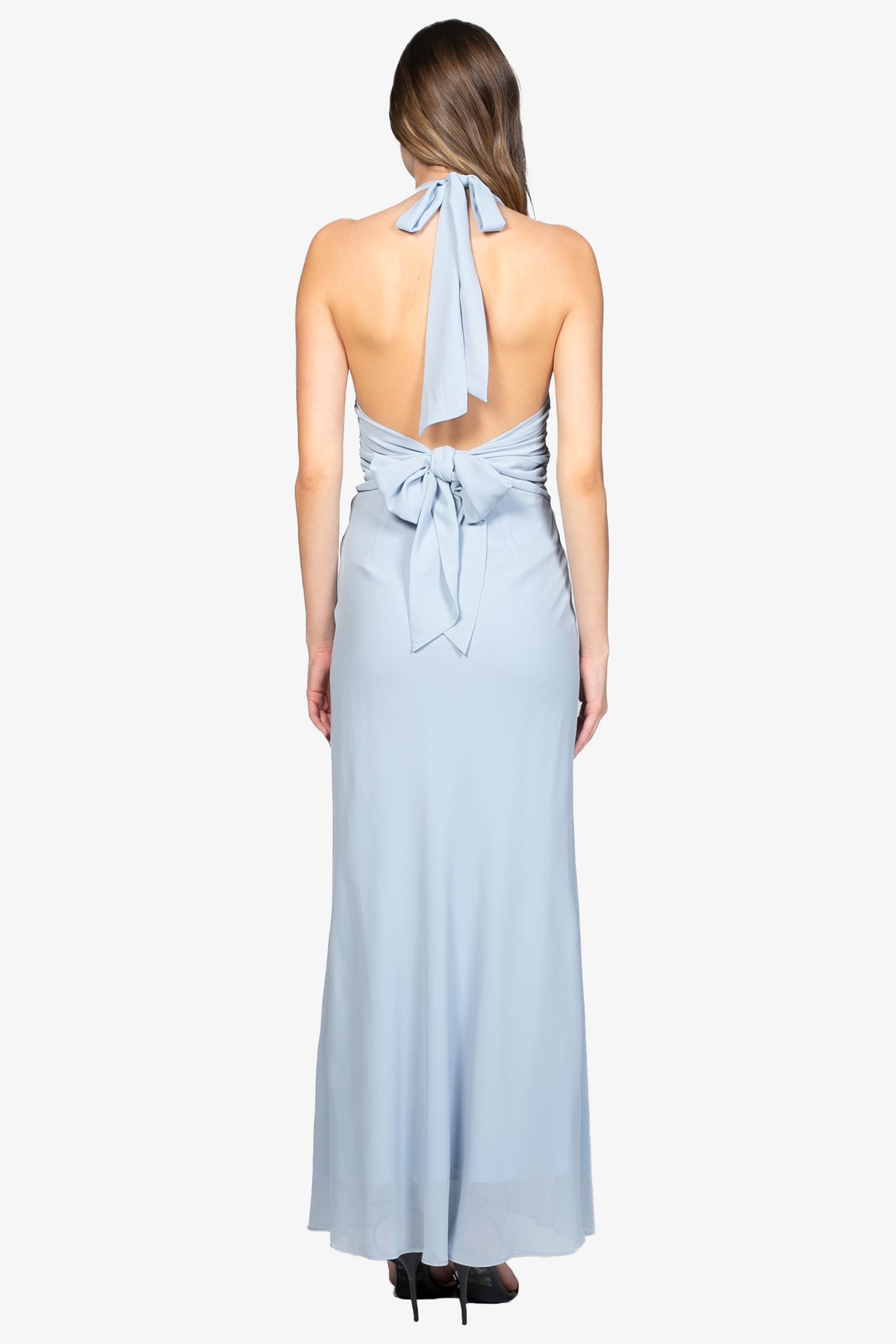 Dove Ruched Maxi Dress - honey
