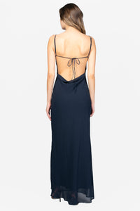 Sydney Cutout Mesh Maxi Dress - honey