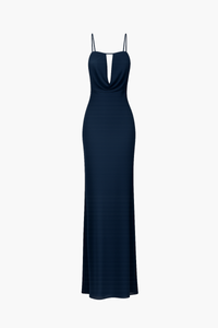 Sydney Cutout Mesh Maxi Dress - honey