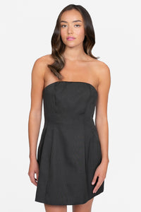 Hallie Pleated Pocket Mini Dress