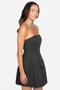 Hallie Pleated Pocket Mini Dress