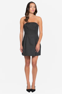 Hallie Pleated Pocket Mini Dress