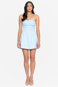 Hallie Pleated Pocket Mini Dress