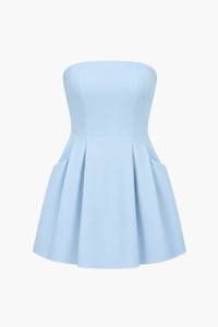 Hallie Pleated Pocket Mini Dress