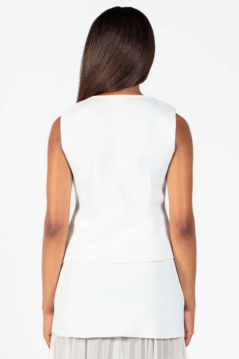 Saylor Button Vest Cardigan - honey