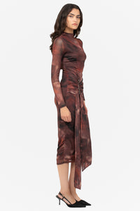 Paloma Mesh Sash Maxi Dress
