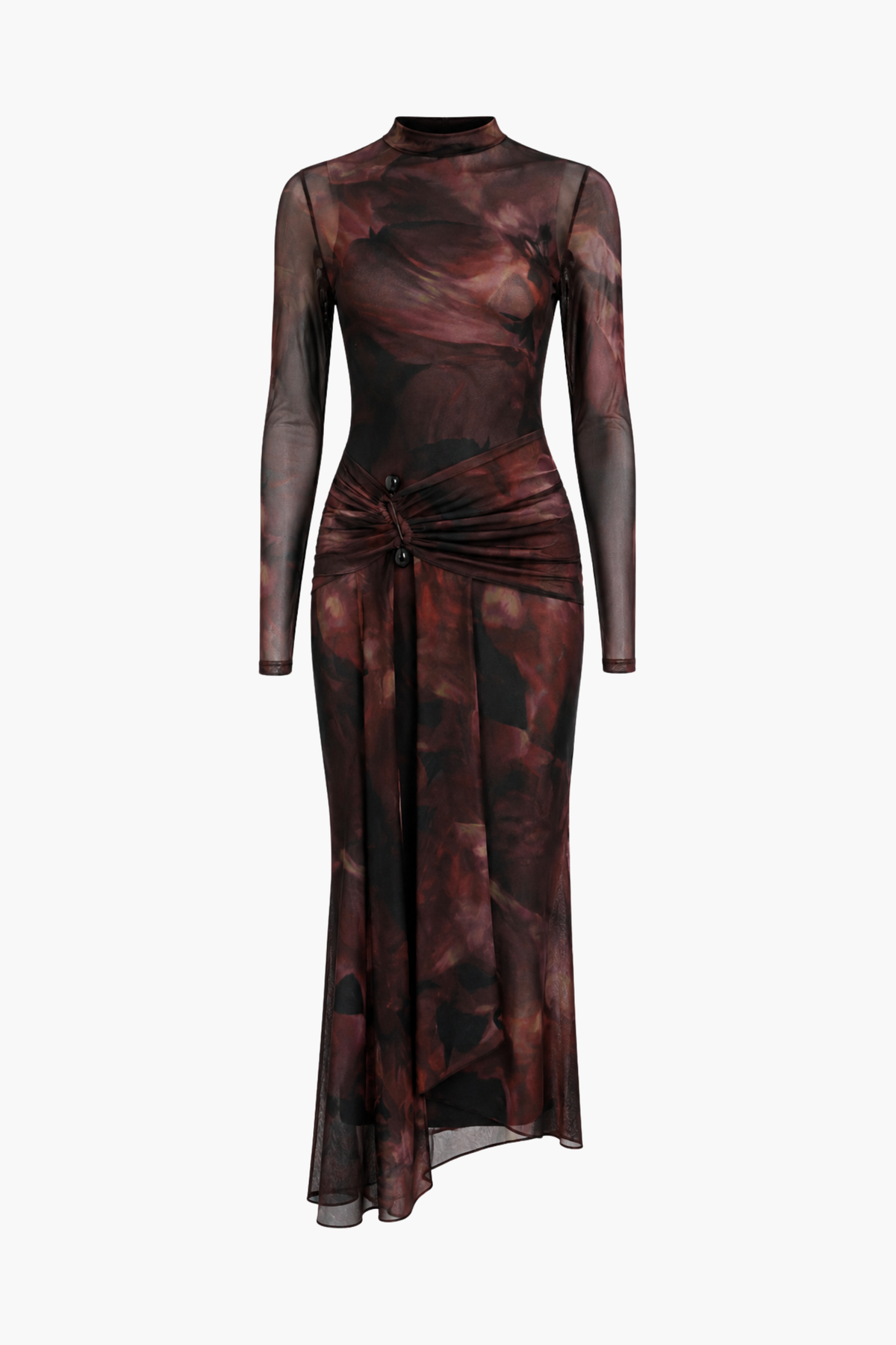 Paloma Mesh Sash Maxi Dress
