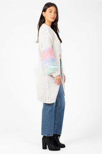 Lyla + Luxe® Shiloh Heart Cardigan - honey