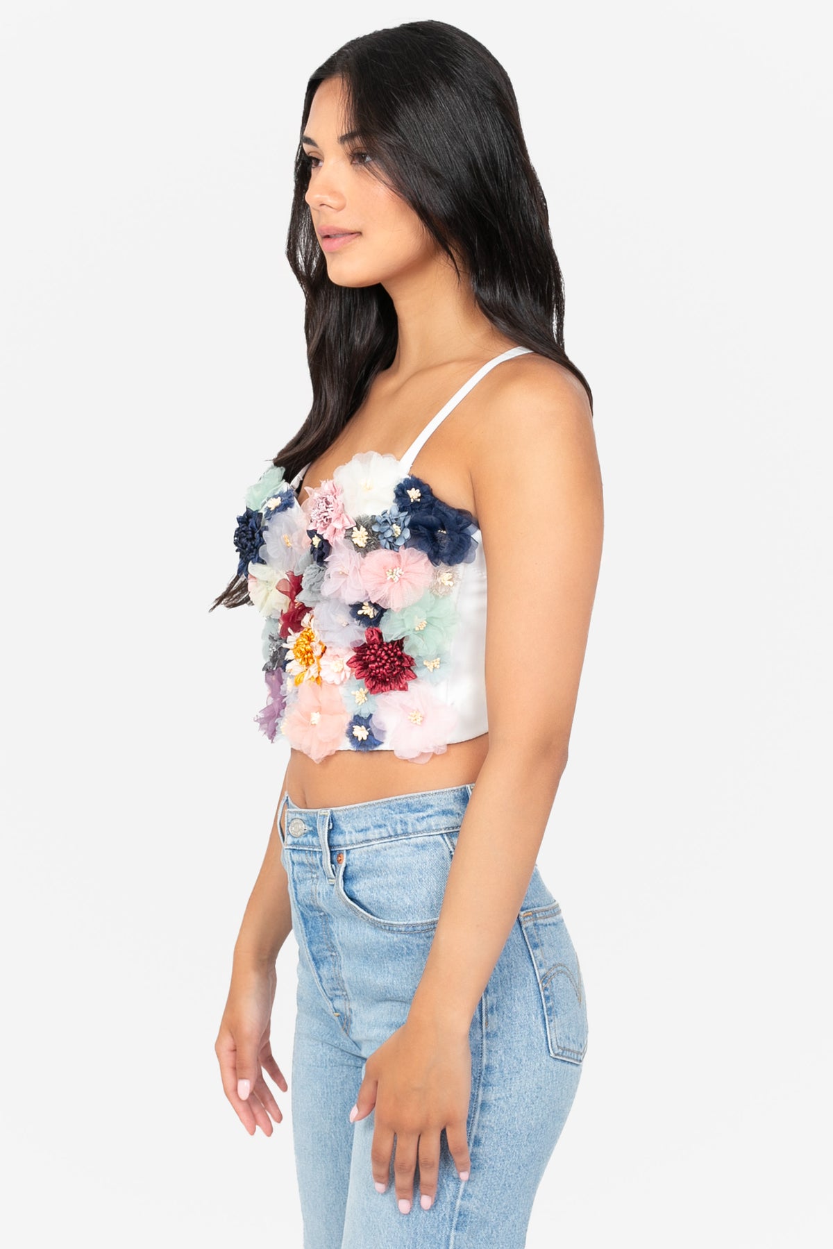 Milan Floral Applique Bustier