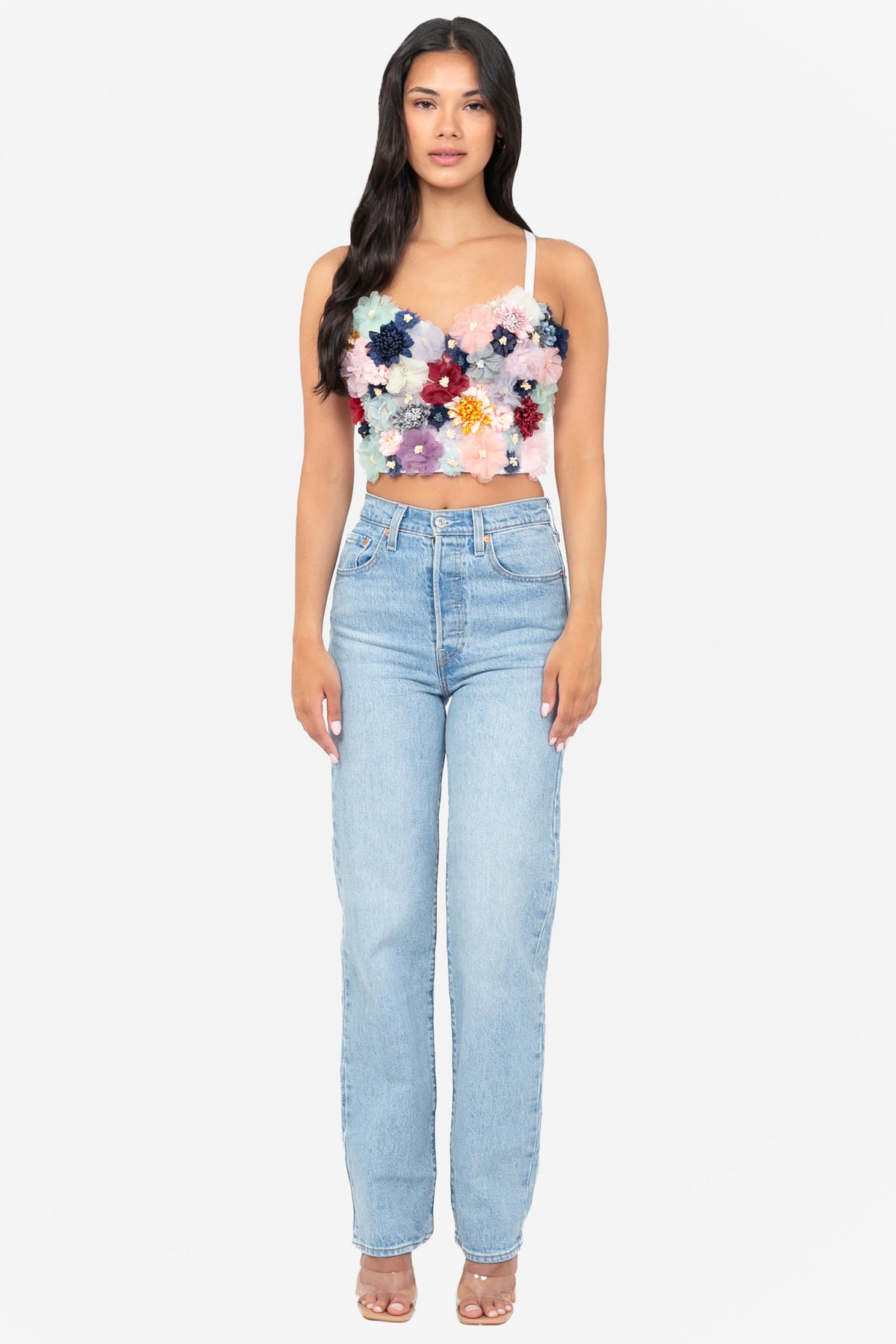 Milan Floral Applique Bustier