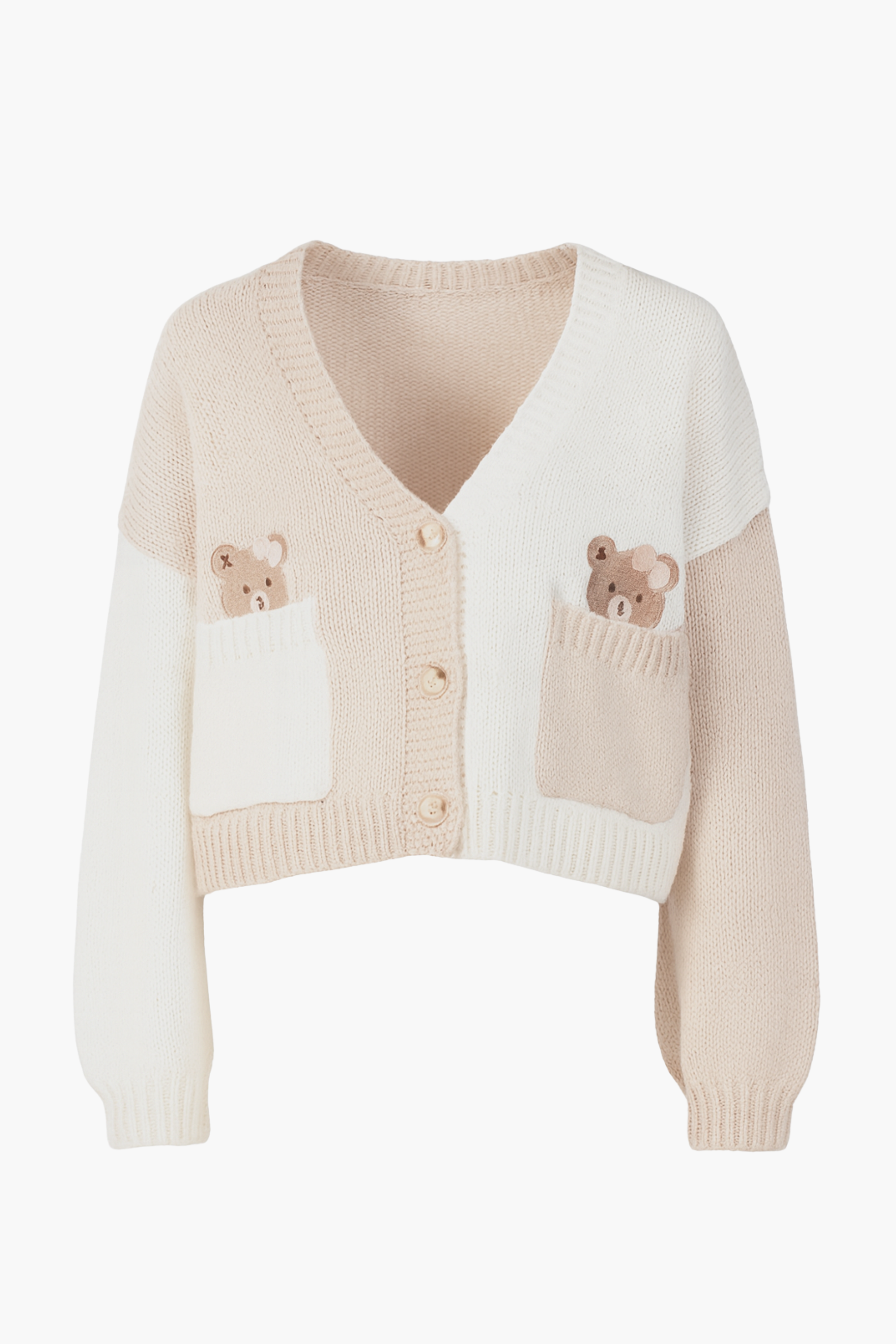 Addie Colourblock Teddy Cardigan