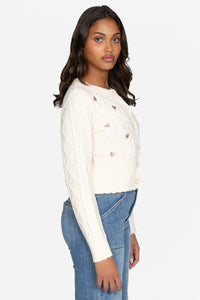 Lana Embroidered Heart Cardigan