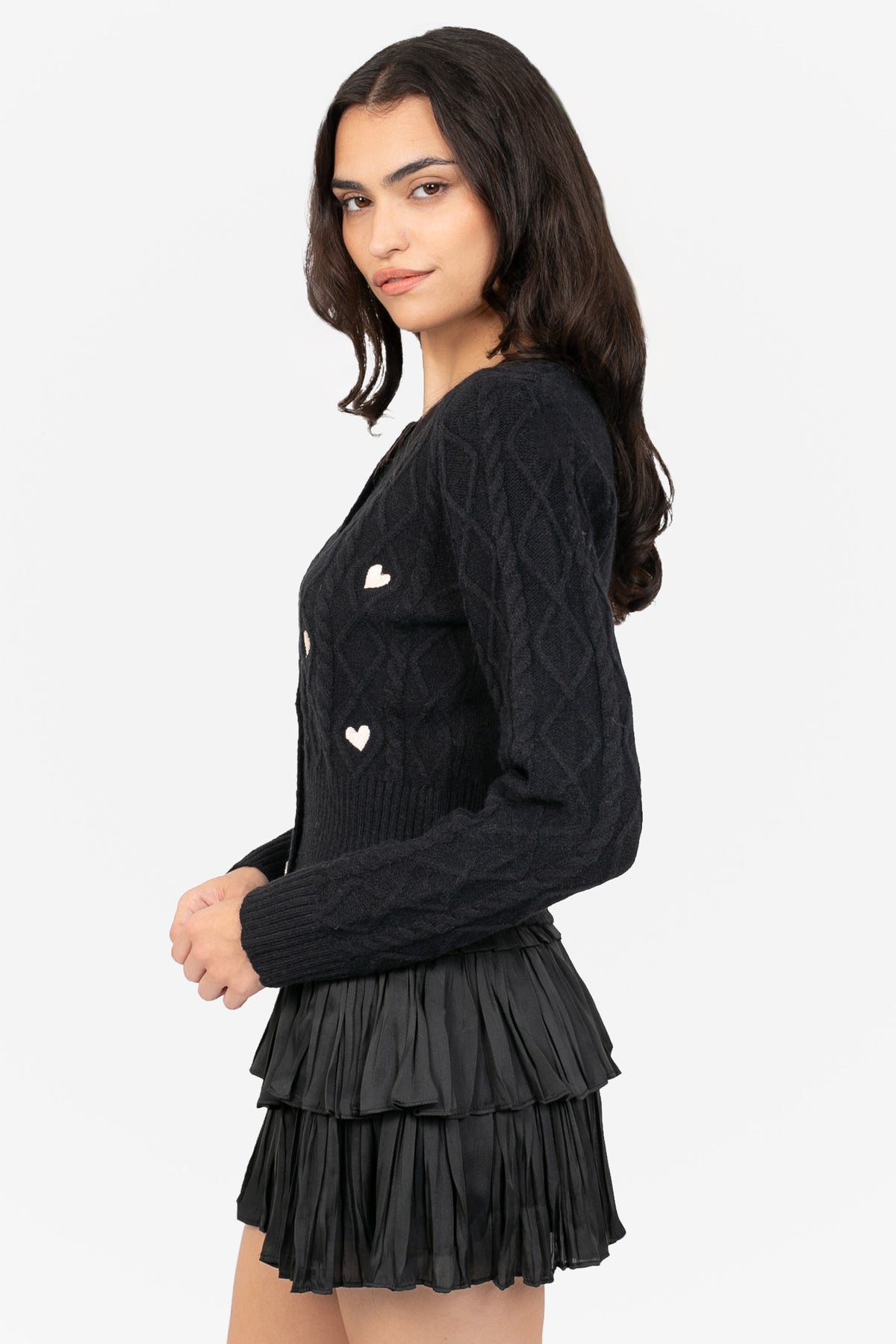 Lana Embroidered Heart Cardigan