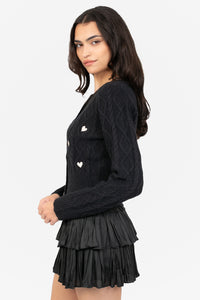 Lana Embroidered Heart Cardigan