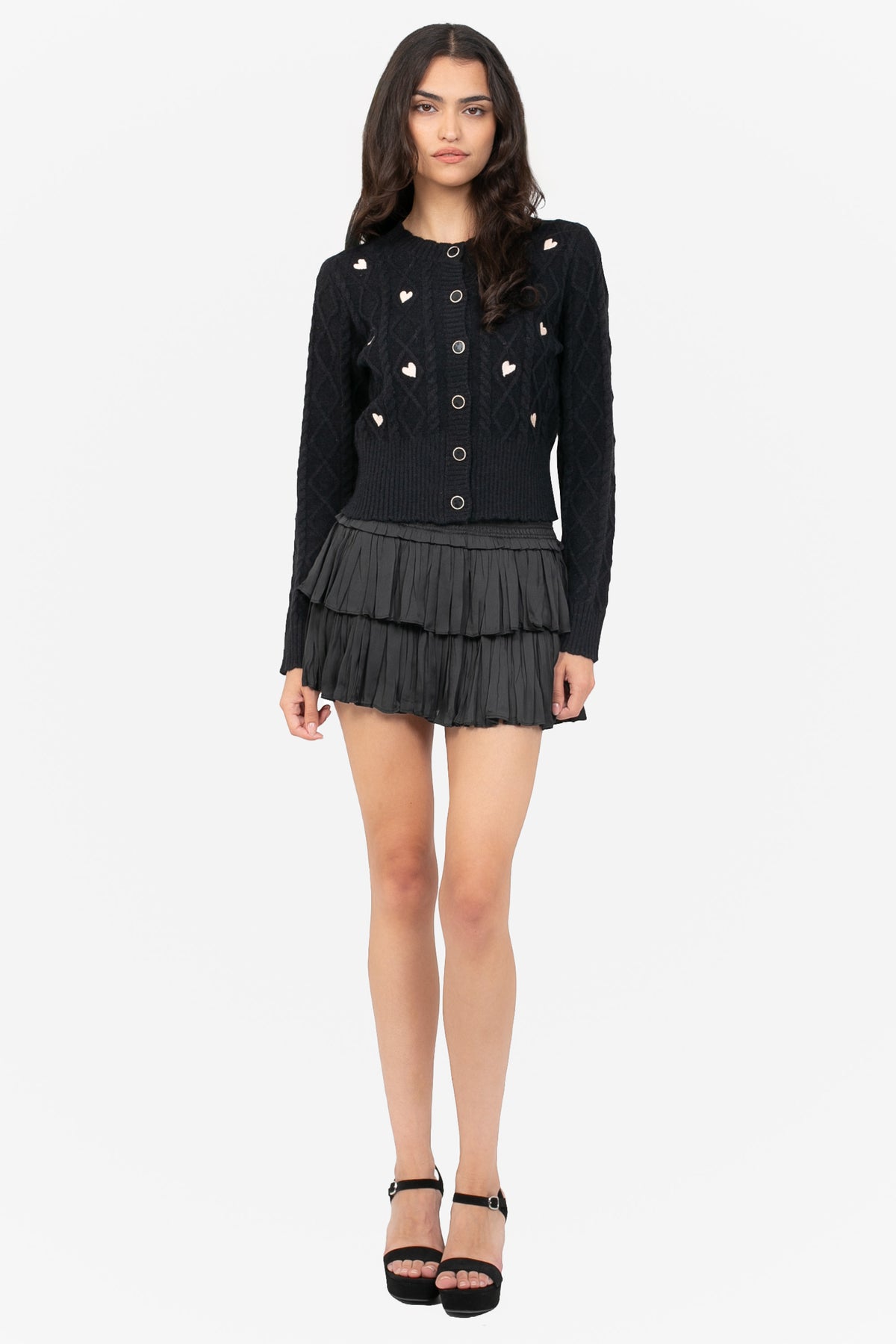 Lana Embroidered Heart Cardigan
