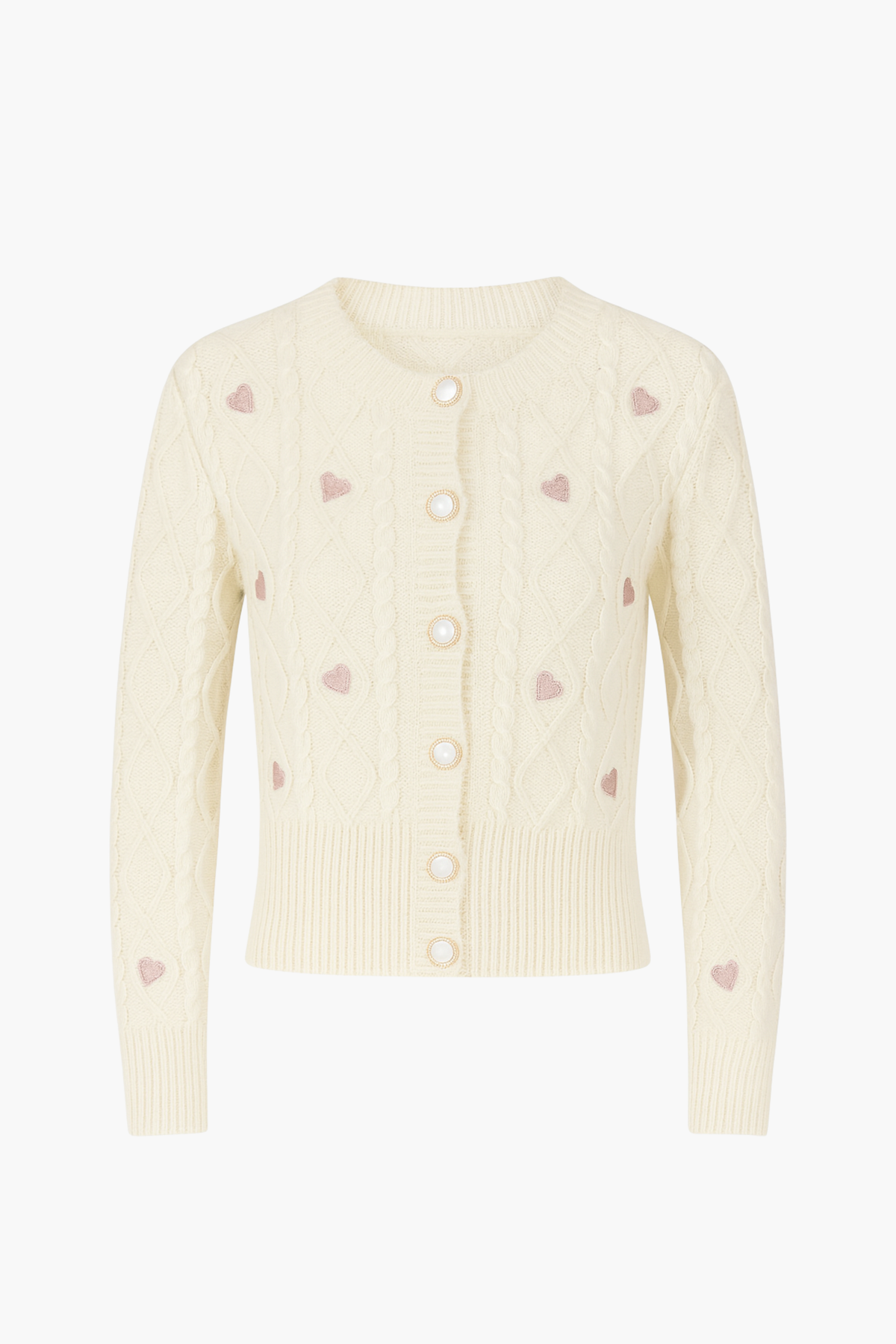 Lana Embroidered Heart Cardigan