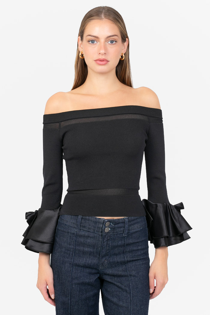 Presley Off The Shoulder Knit Sweater