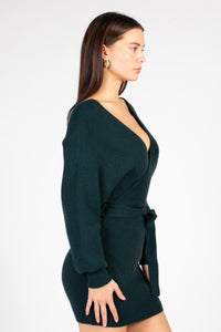 Valentina Tie Waist Sweater Dress