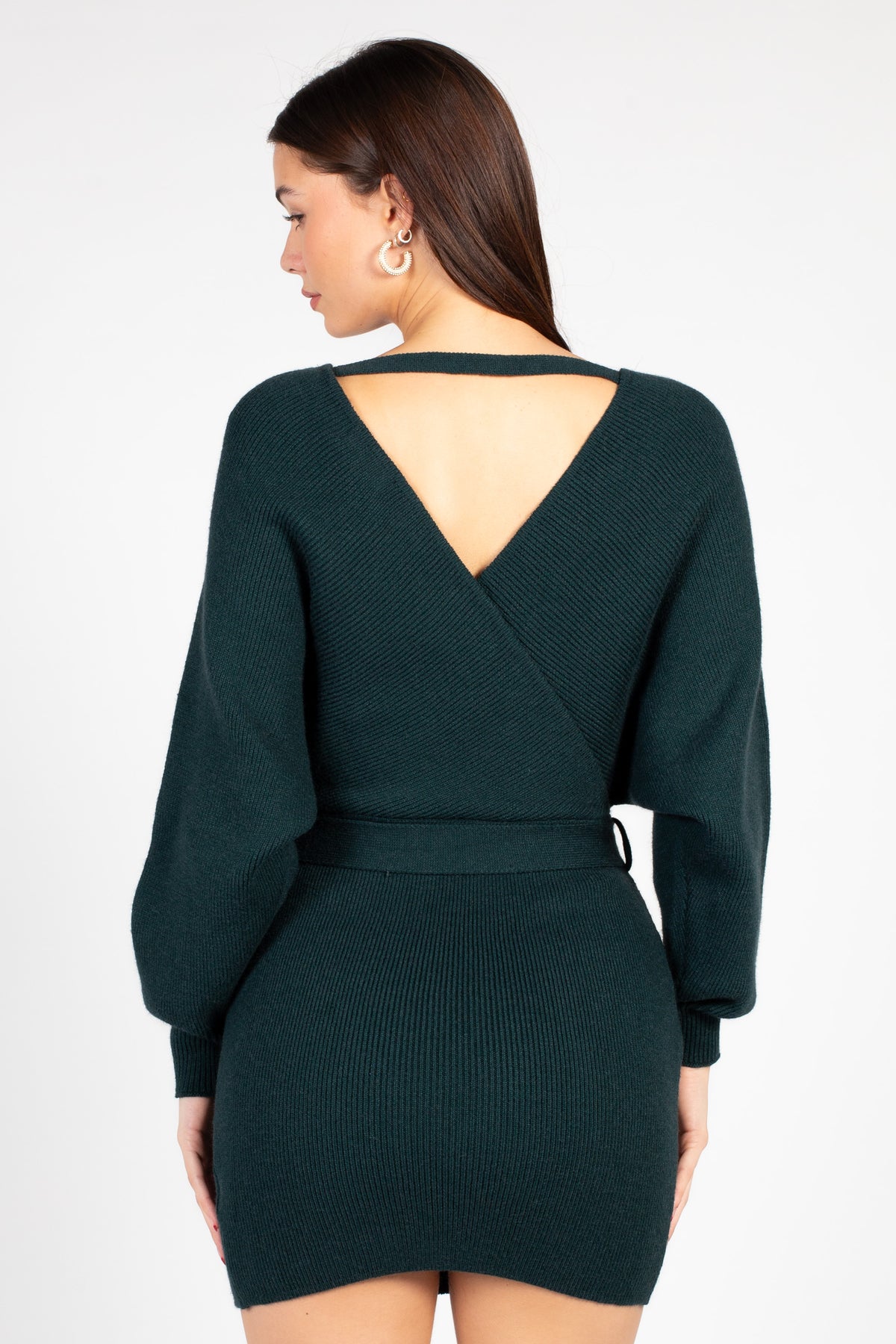 Valentina Tie Waist Sweater Dress