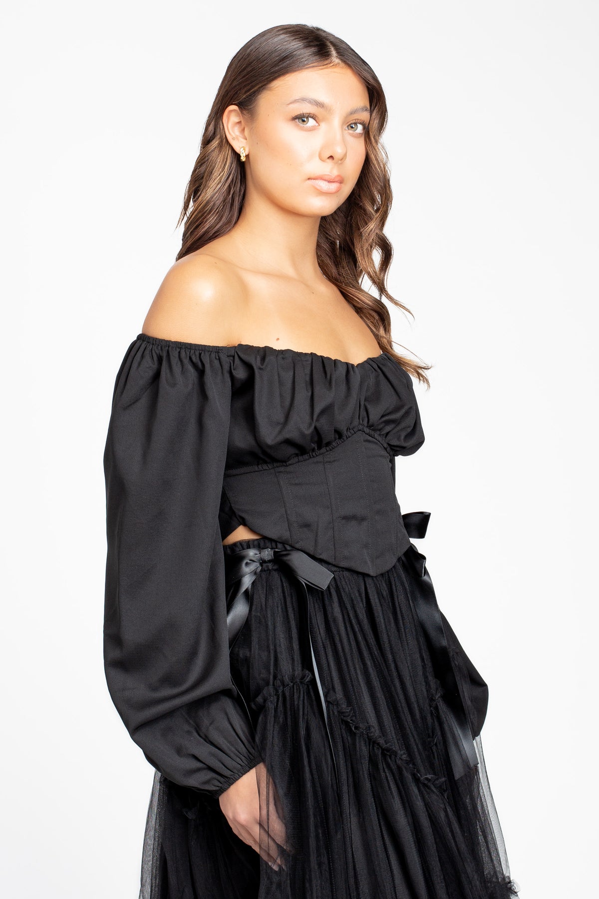 Vienna Tie Back Corset Top - honey