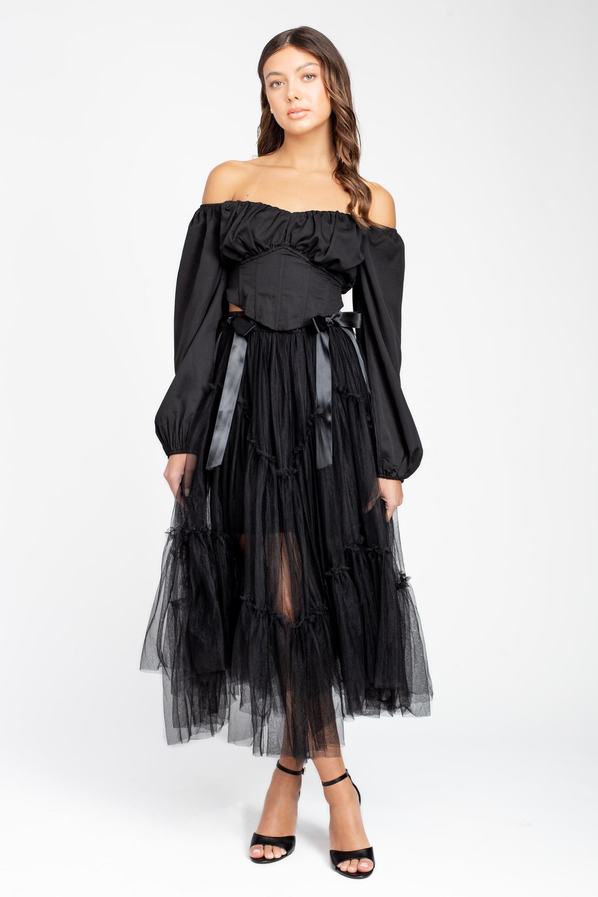 Vienna Tie Back Corset Top - honey