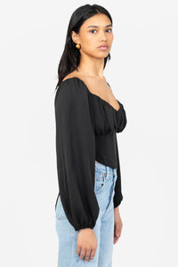 Vienna Tie Back Corset Top - honey