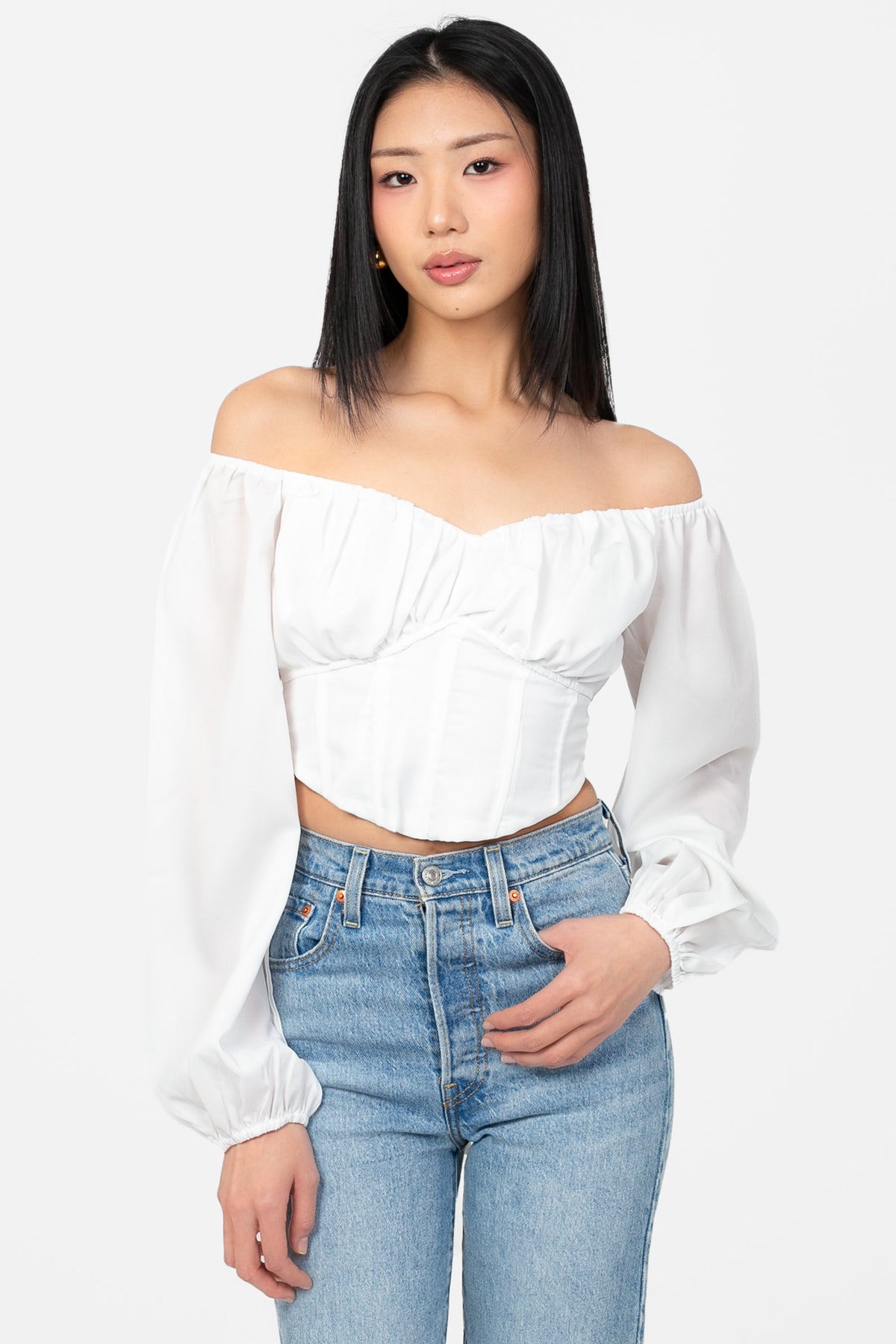 Vienna Tie Back Corset Top - honey