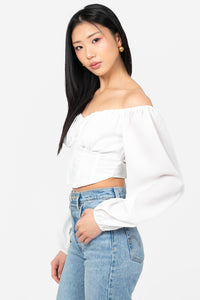 Vienna Tie Back Corset Top - honey