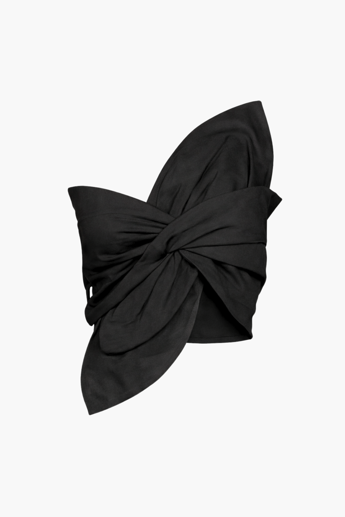 Yvette Knot Twist Crop Blouse - honey