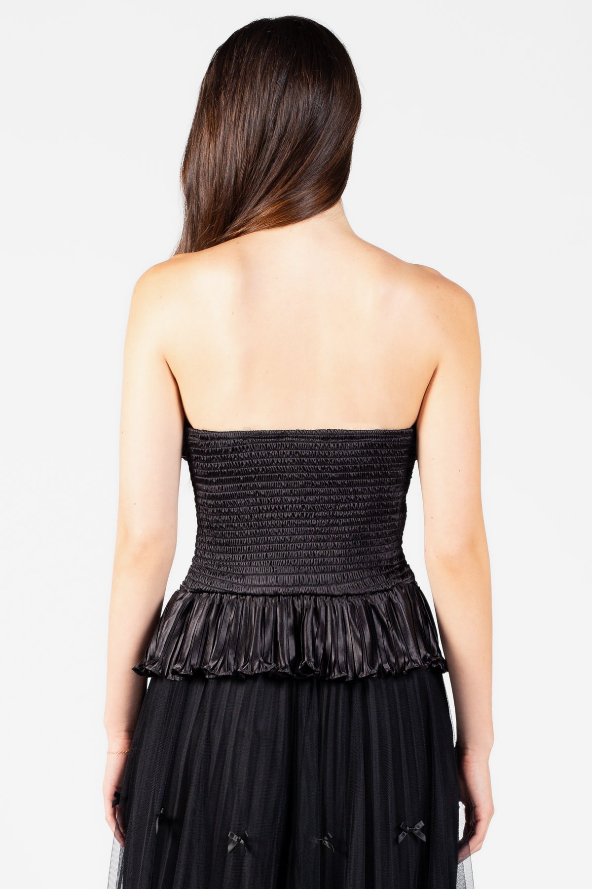 Ambrosia Satin Ruffle Blouse - honey