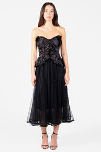 Ambrosia Satin Ruffle Blouse - honey