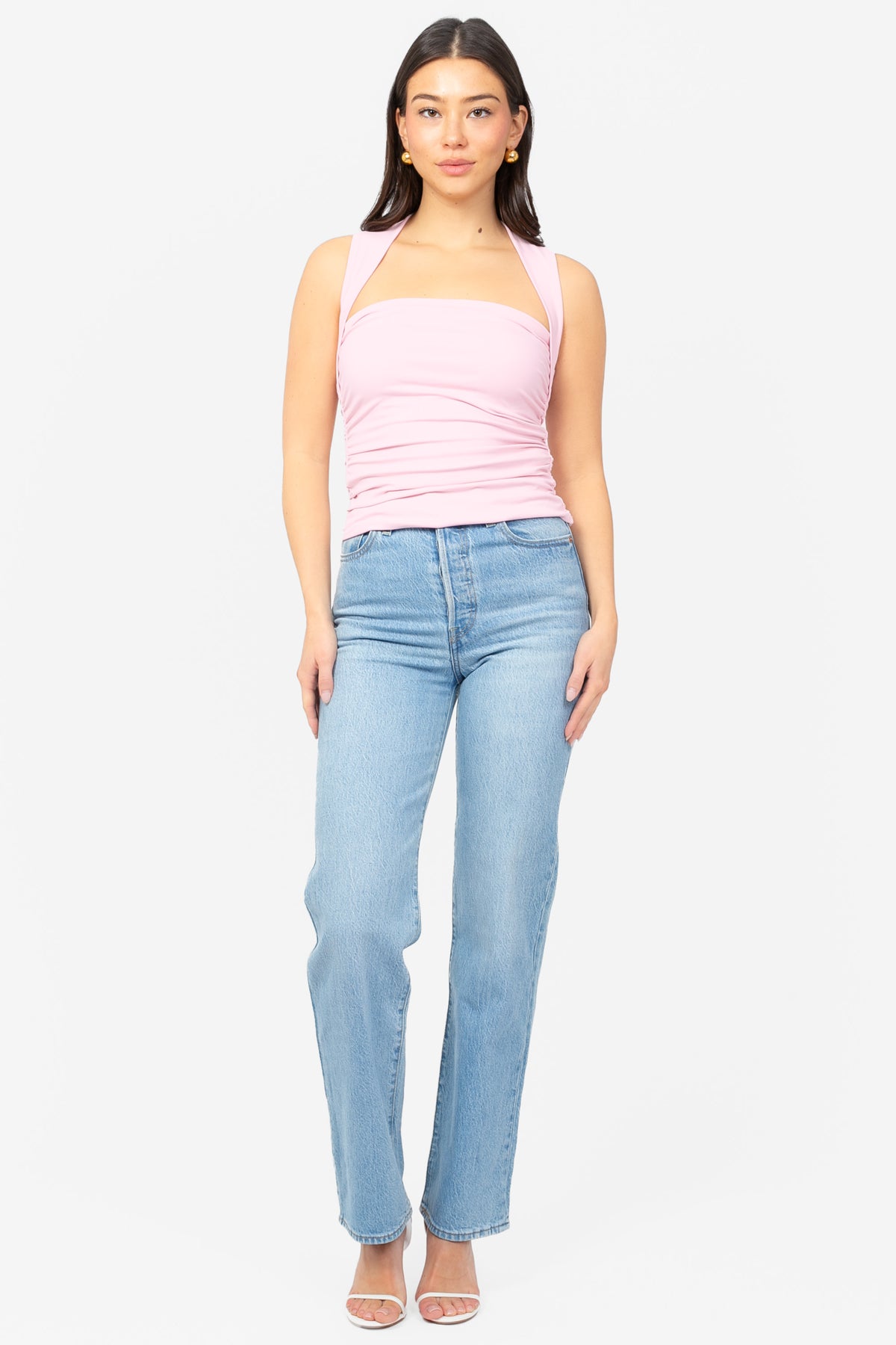 Eliza Ruched Top - honey